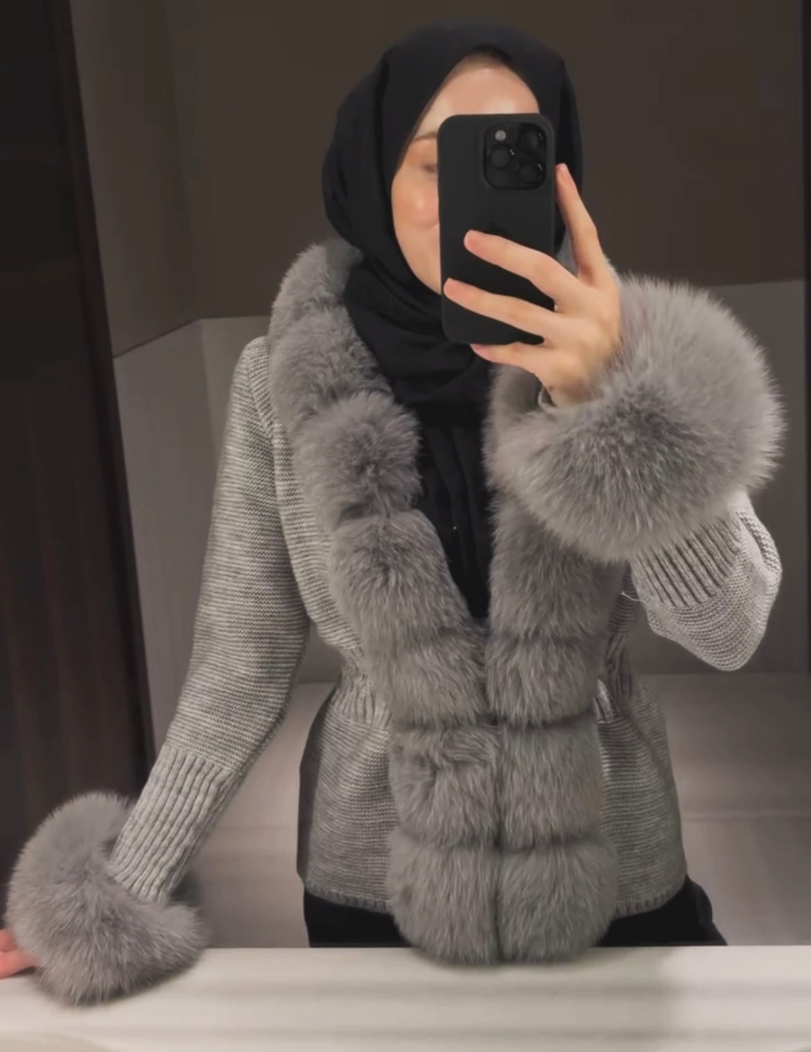 .⚜️Fox Fur Cardigan