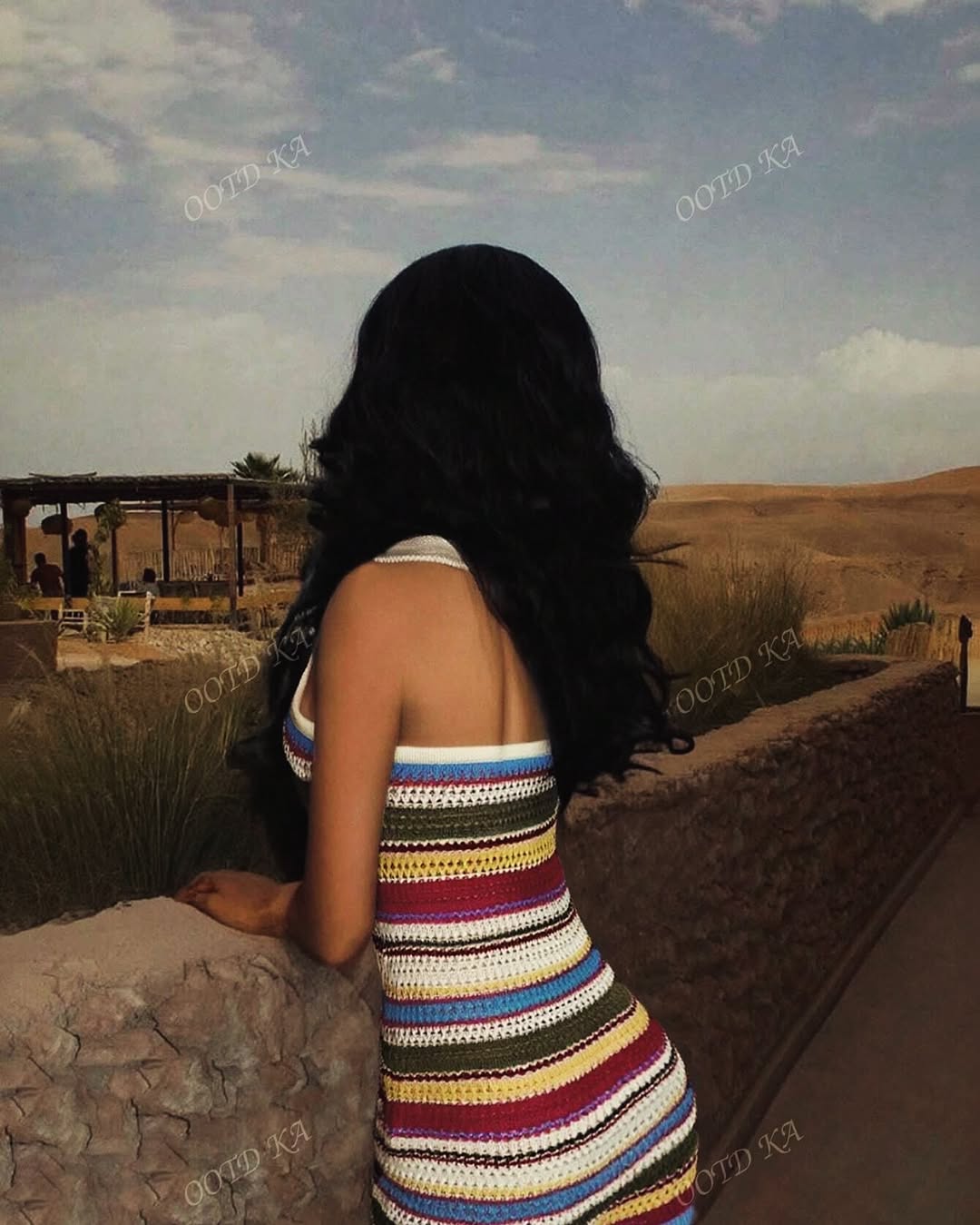 Striped Crochet Dress