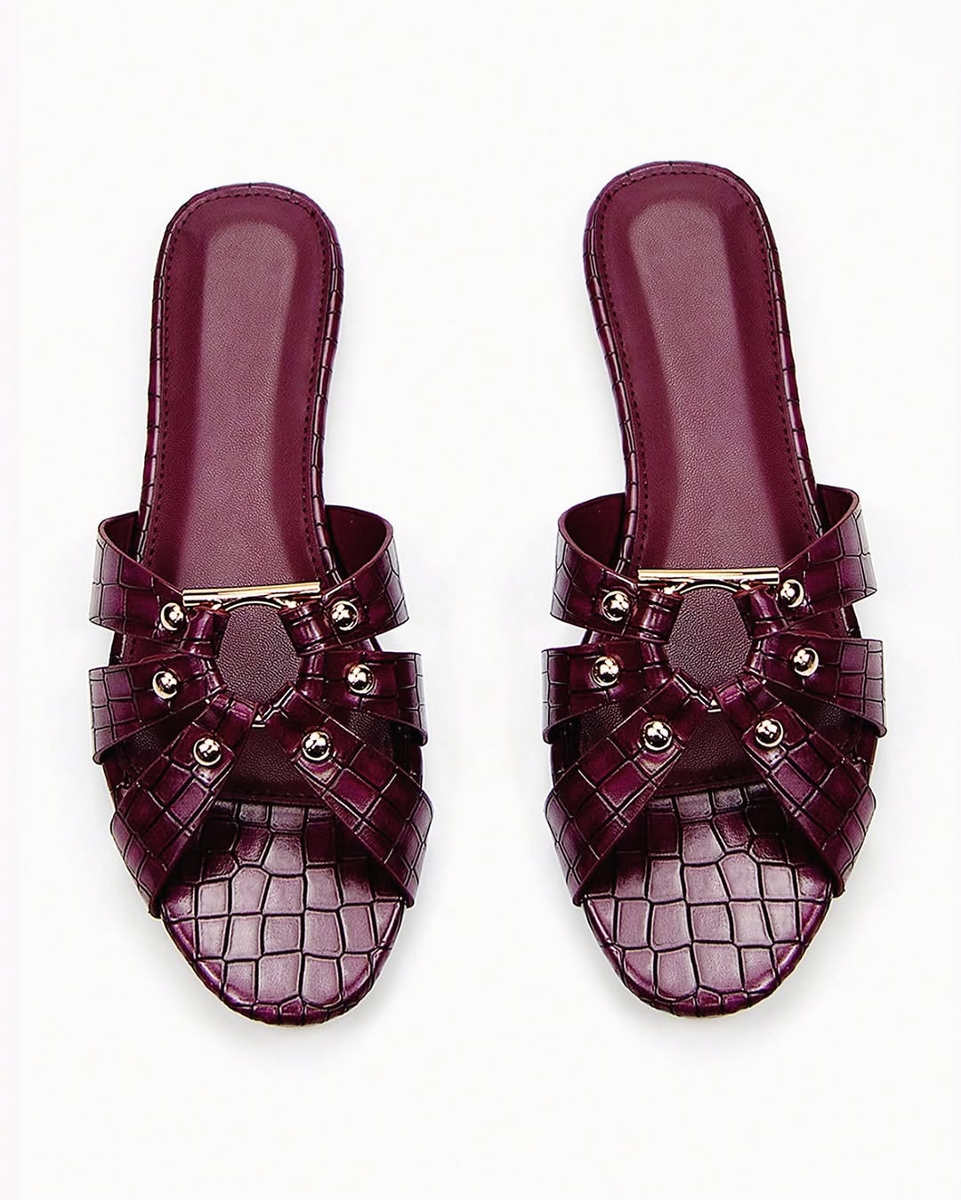 Burgundy Slippers