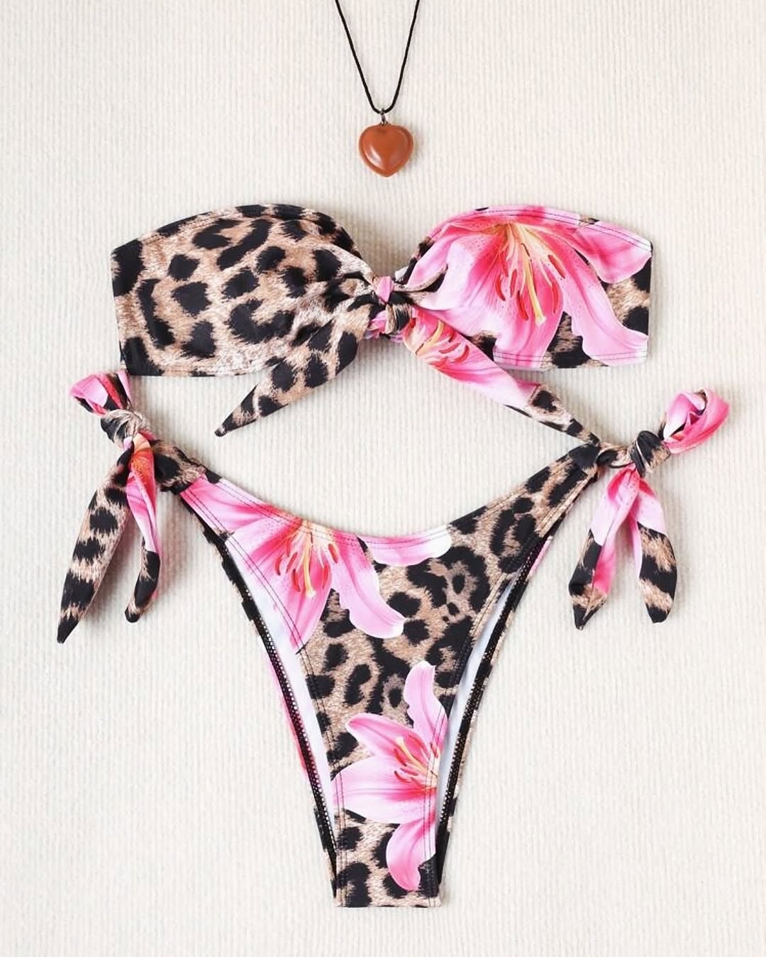 Z👙Floral/Leopard Bikini