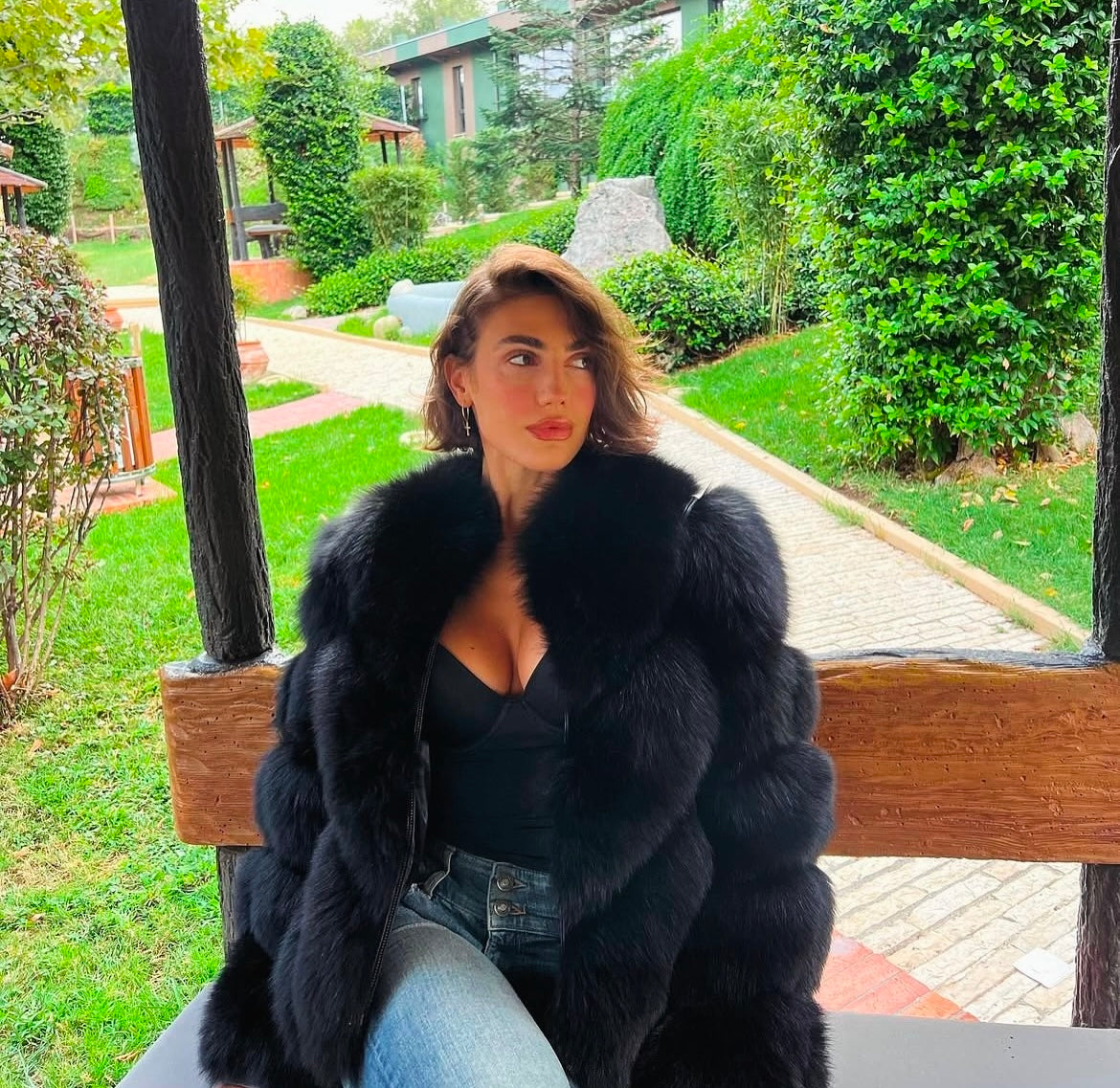 معطف فرو الثعلب