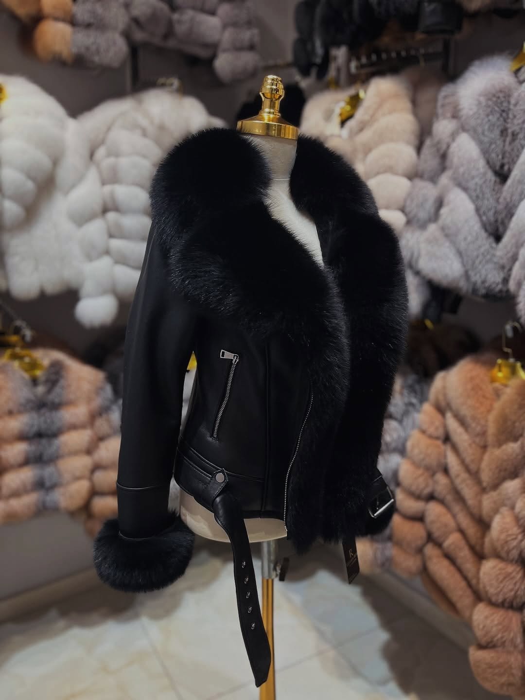 .⚜️Fox Leather Jacket