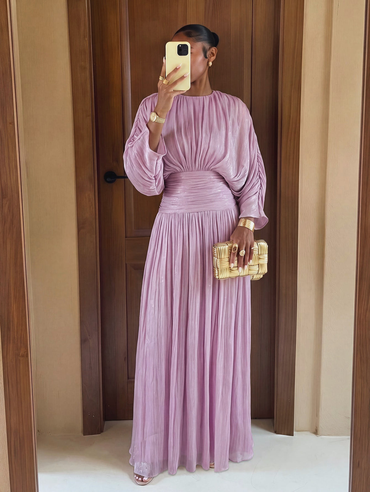 .Amara Pleated Dress