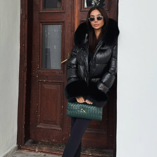 .⚜️Genuine Fox Fur Puffer