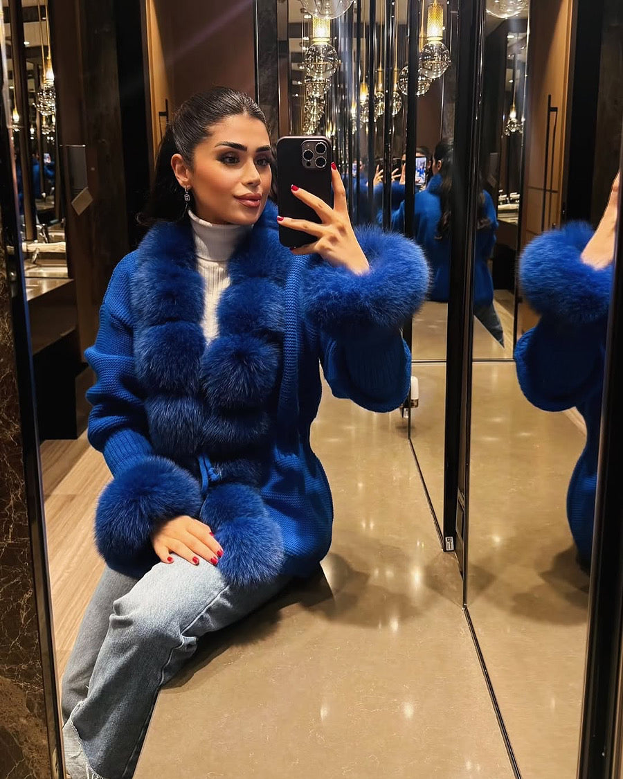 .⚜️Fox Fur Cardigan