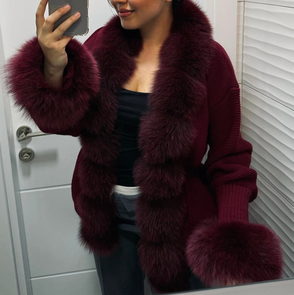 .⚜️Fox Fur Cardigan