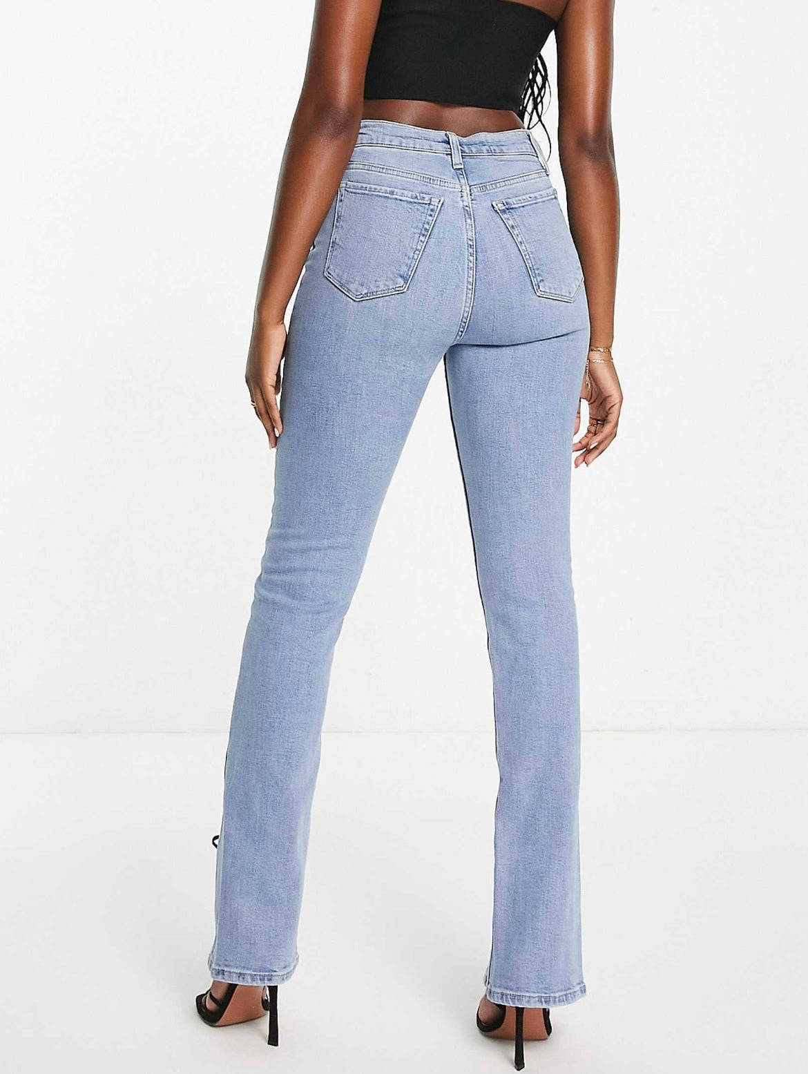 Split Denim Pants