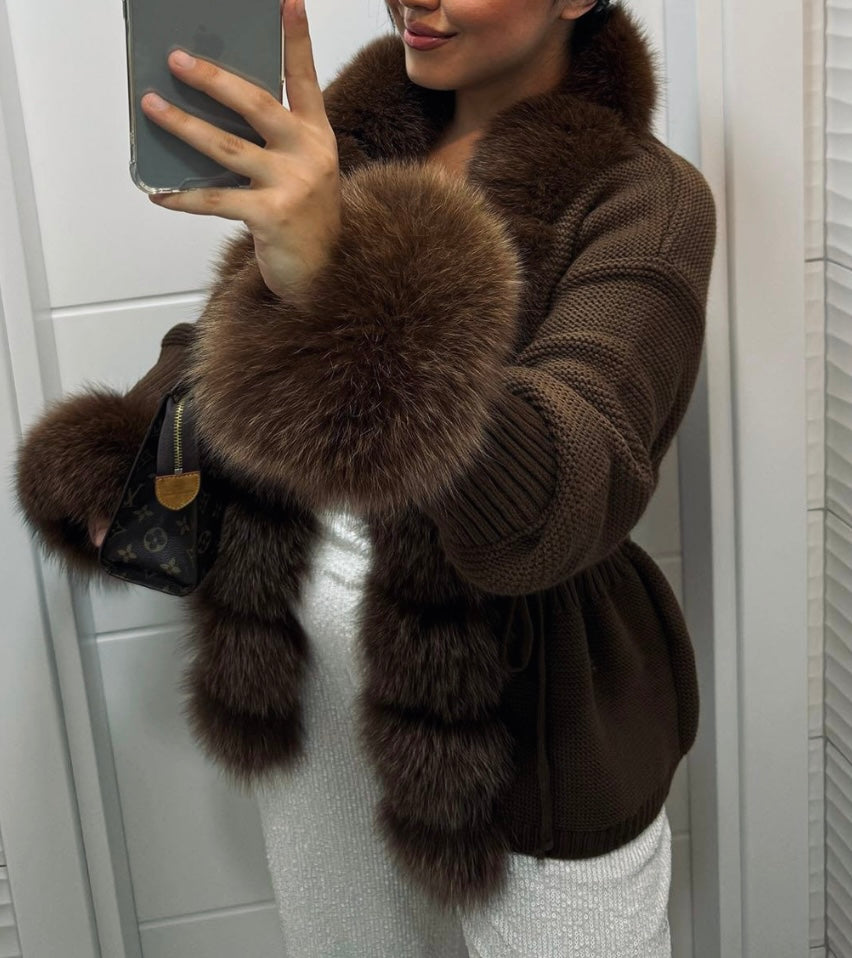 .⚜️Fox Fur Cardigan