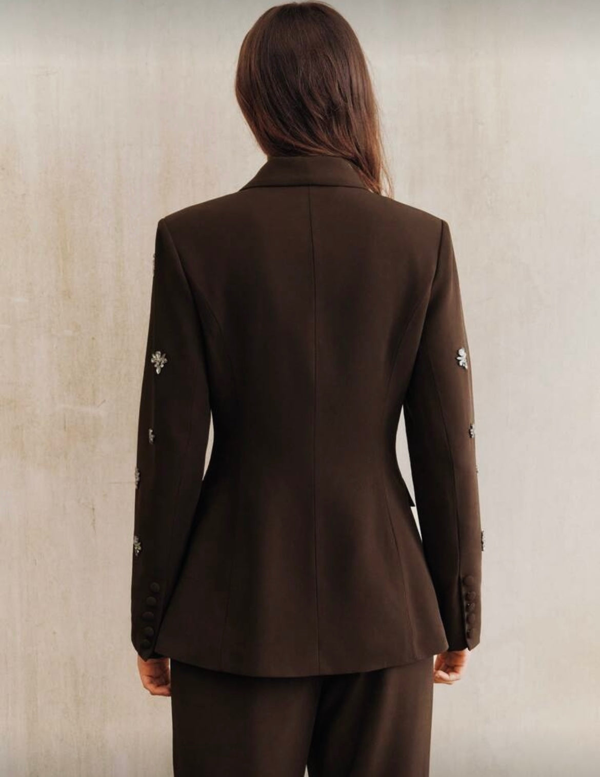 .NEW Embellished Rhinestone Suit