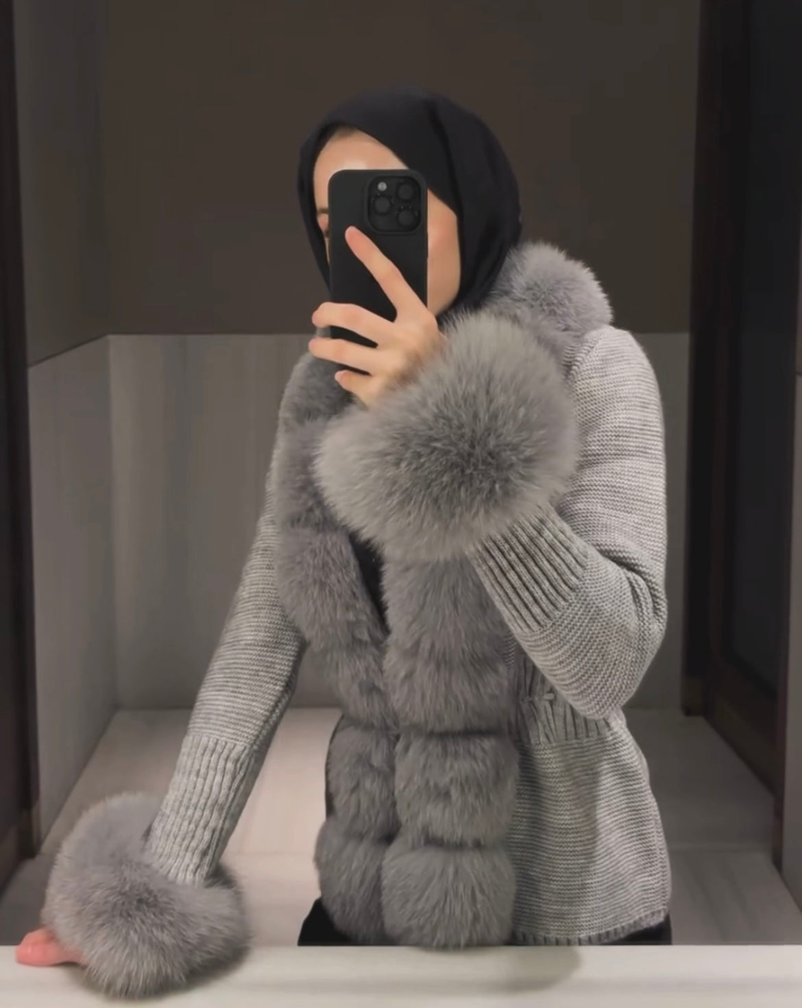 .⚜️Fox Fur Cardigan