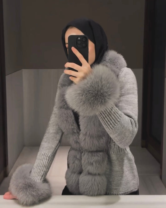 .⚜️Fox Fur Cardigan