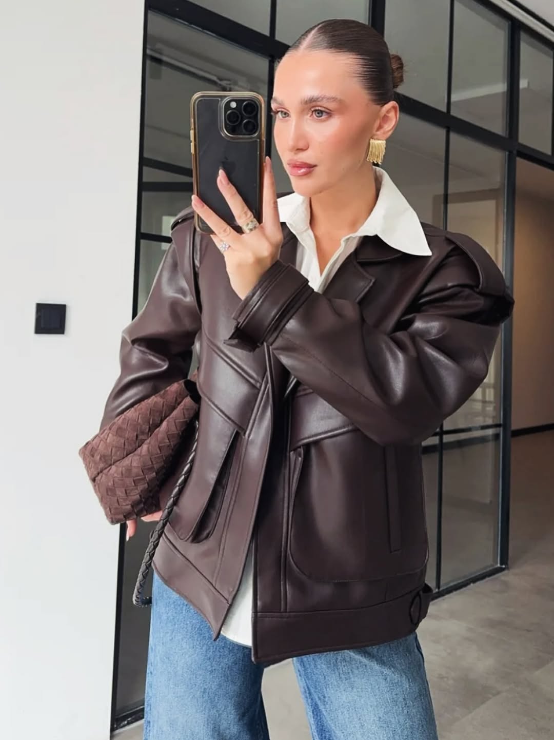 Genuine Oversized Leather Jacket