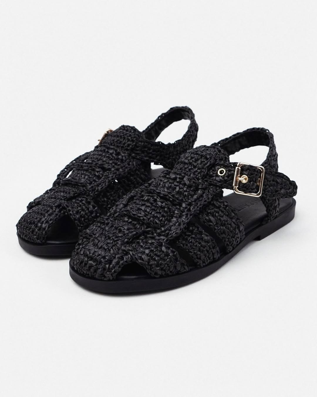 Ramona Straw Knit Sandals