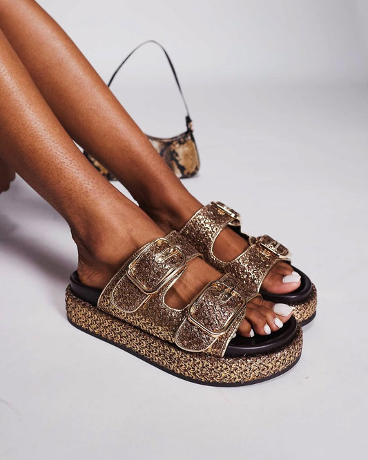 .⚜️Gold RI Slippers