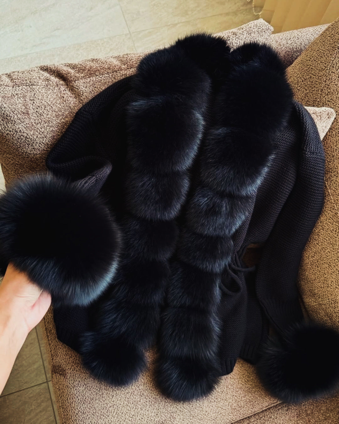 .⚜️Fox Fur Cardigan