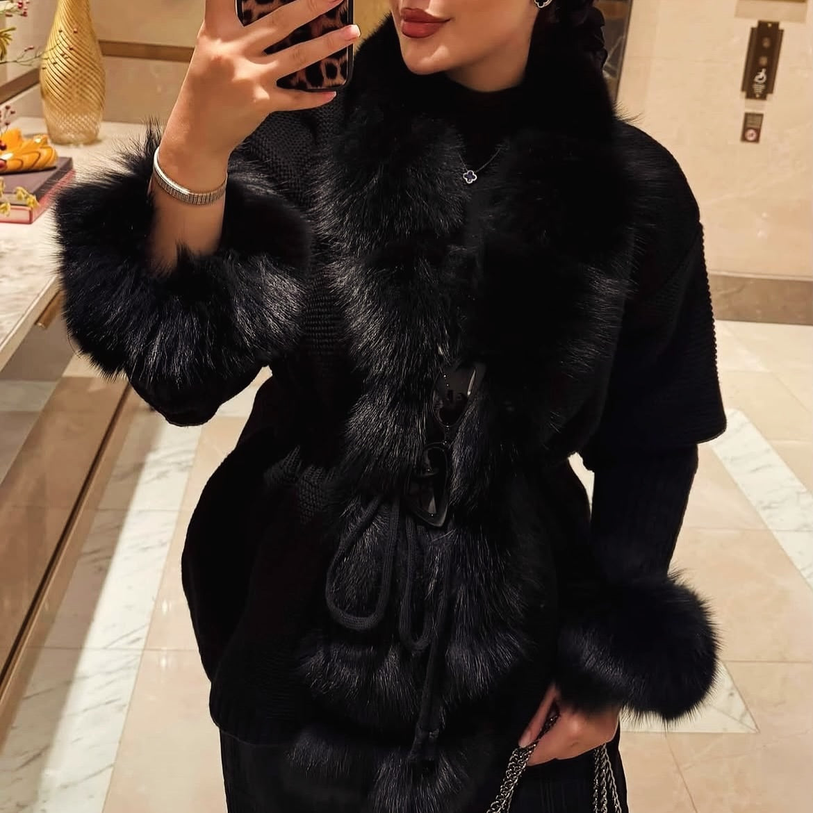 .⚜️Fox Fur Cardigan