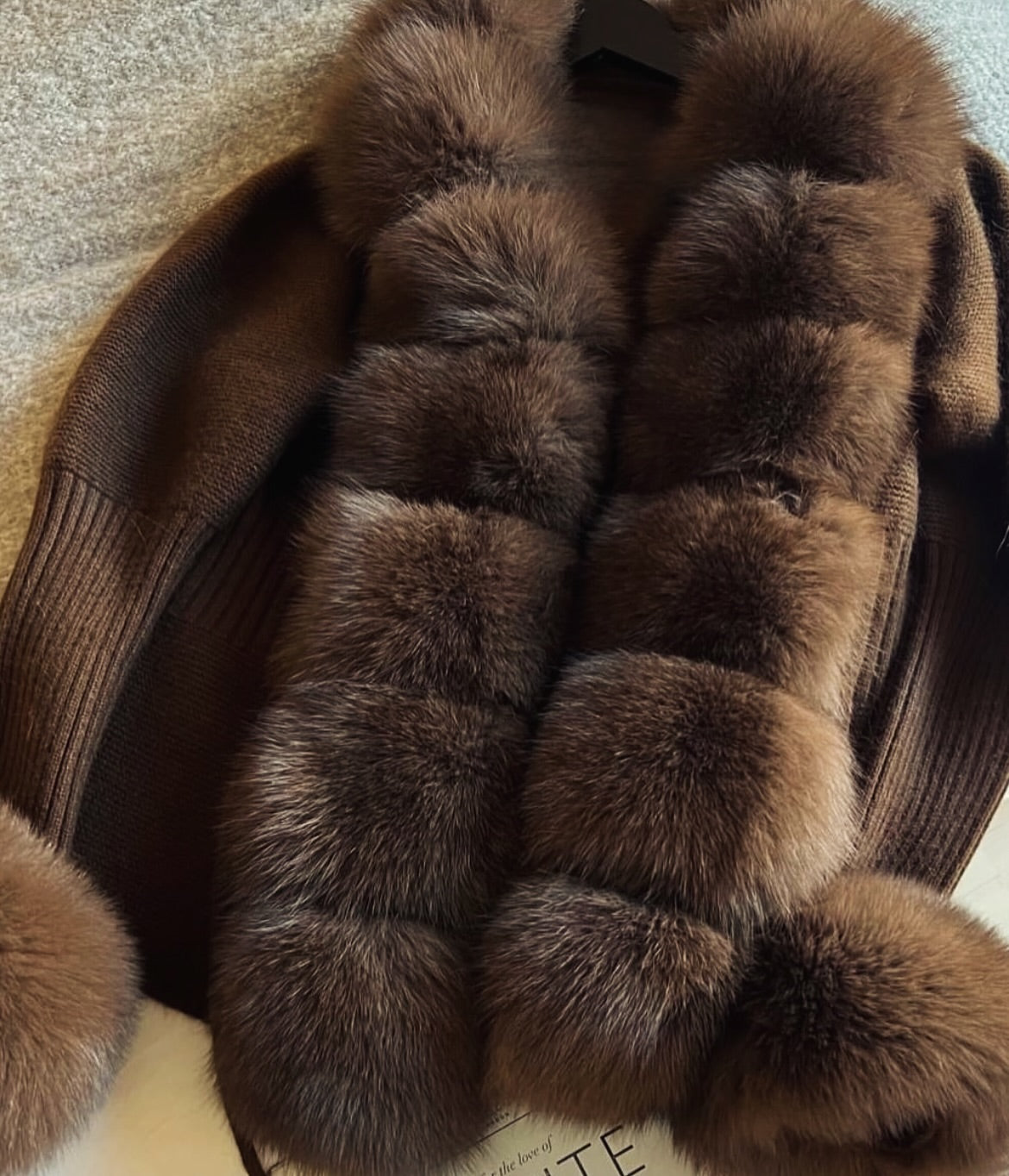 .⚜️Fox Fur Cardigan