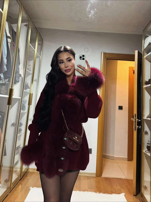 .⚜️Fox Fur Cardigan