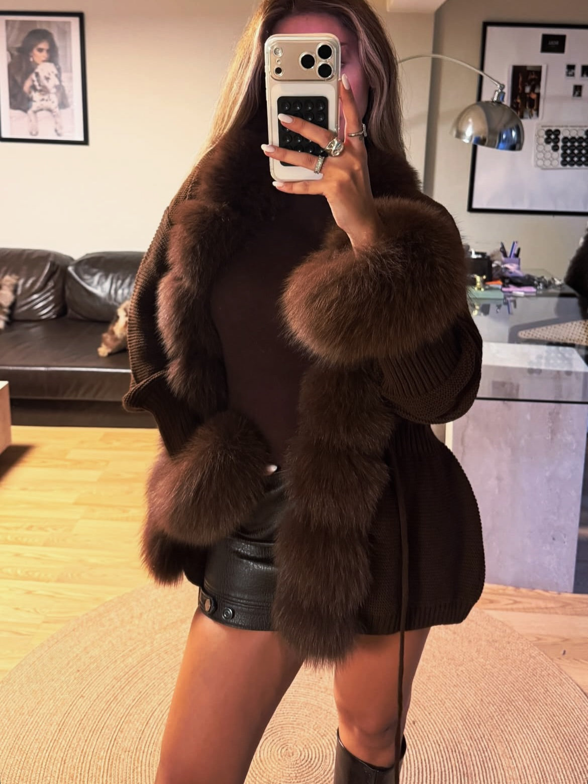.⚜️Fox Fur Cardigan