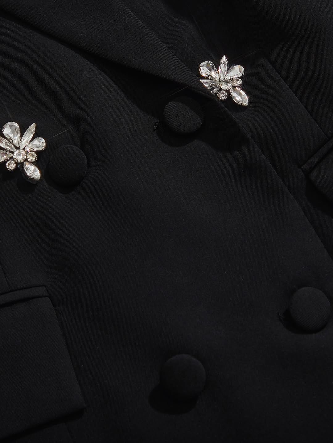 .NEW Embellished Rhinestone Suit