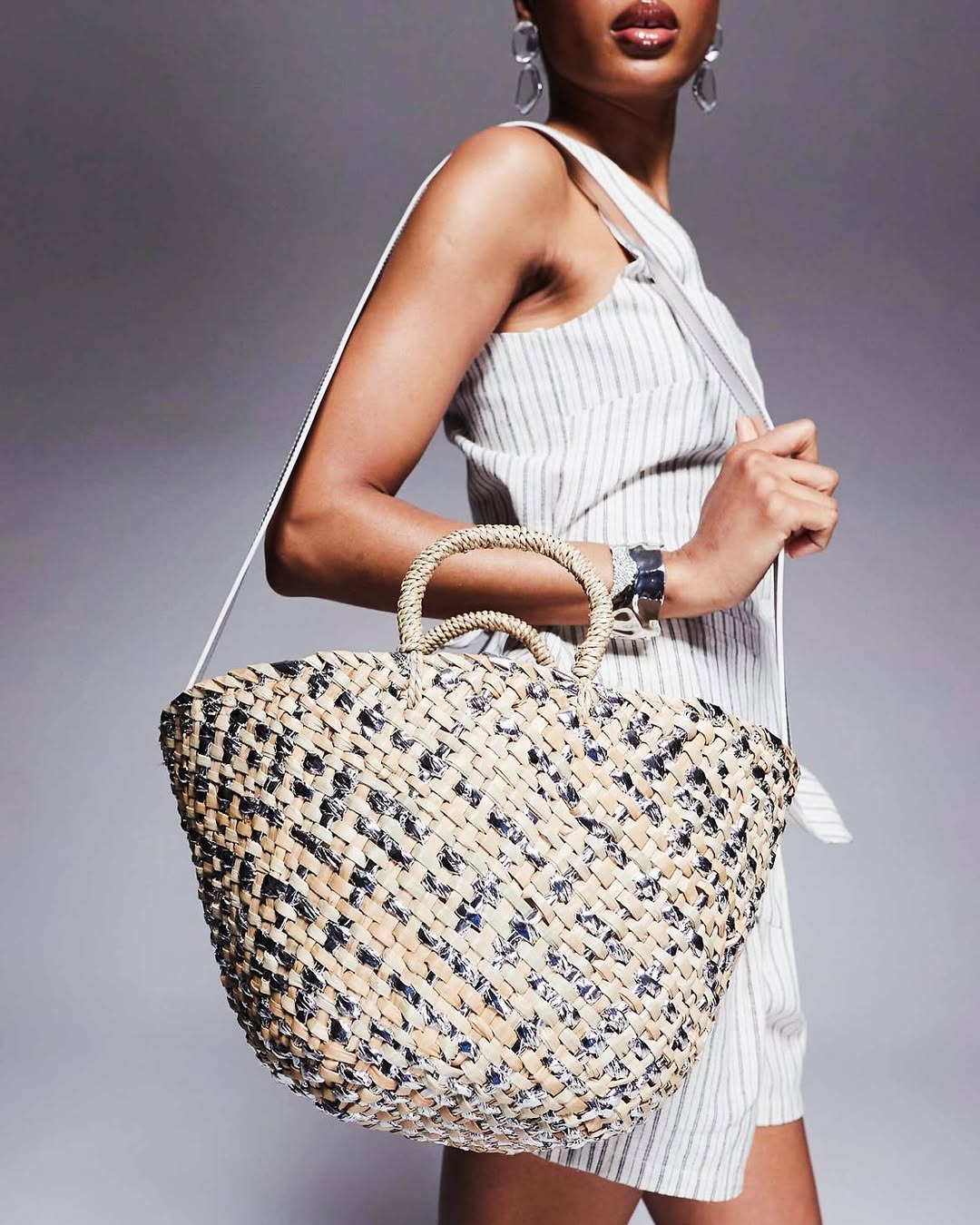 Beach Stripes Basket