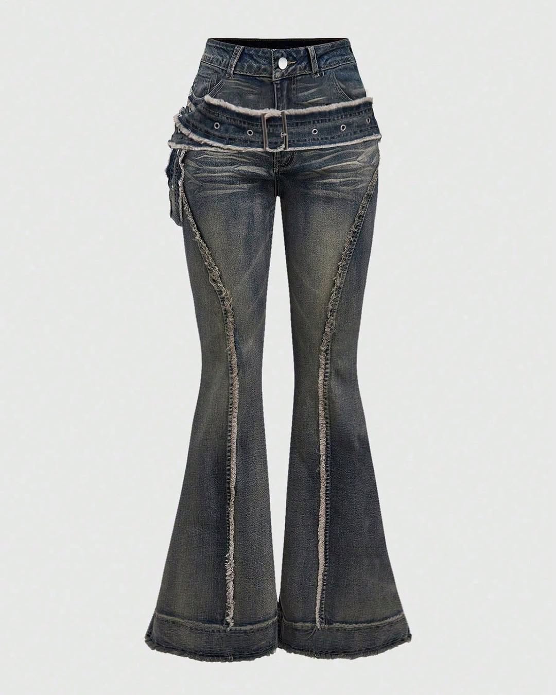 Distressed Flared Jeans