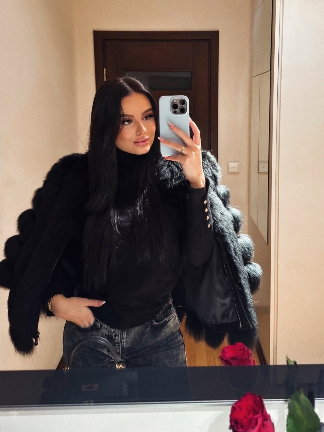 .NEW⚜️Fox Fur Coat