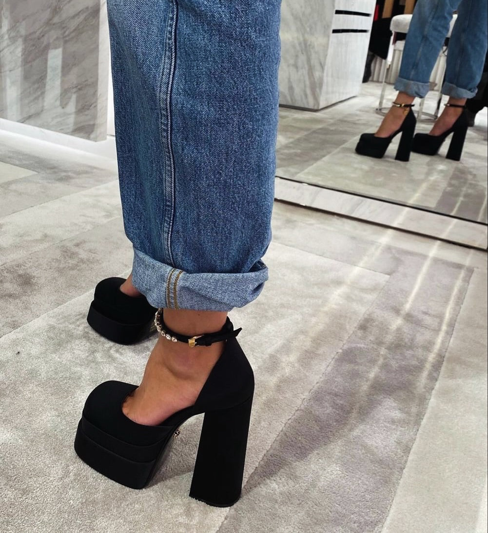 Black Platform Heels