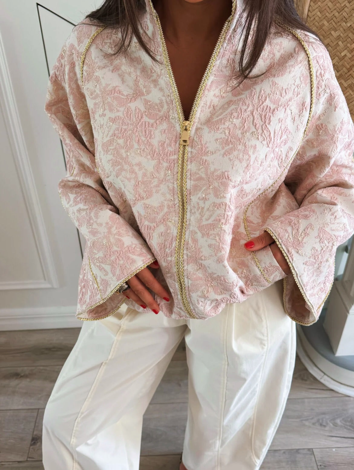 .NEW Rosé Jacquard Jacket