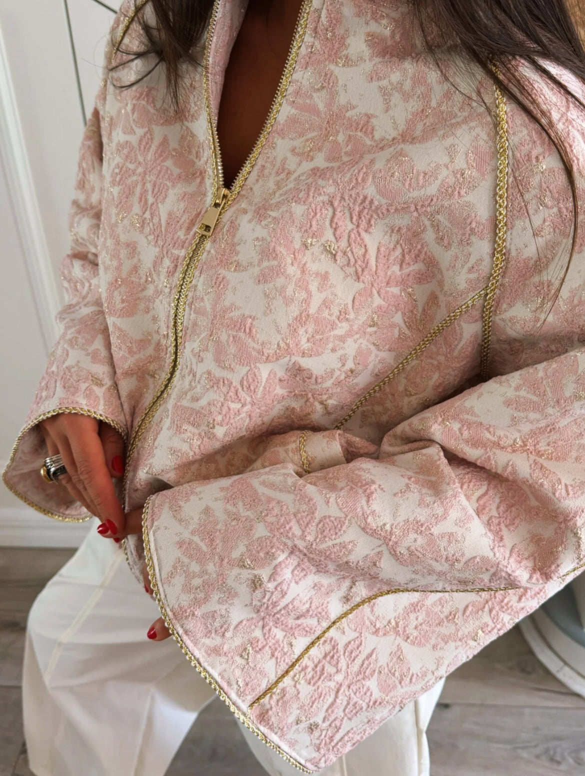 .NEW Rosé Jacquard Jacket