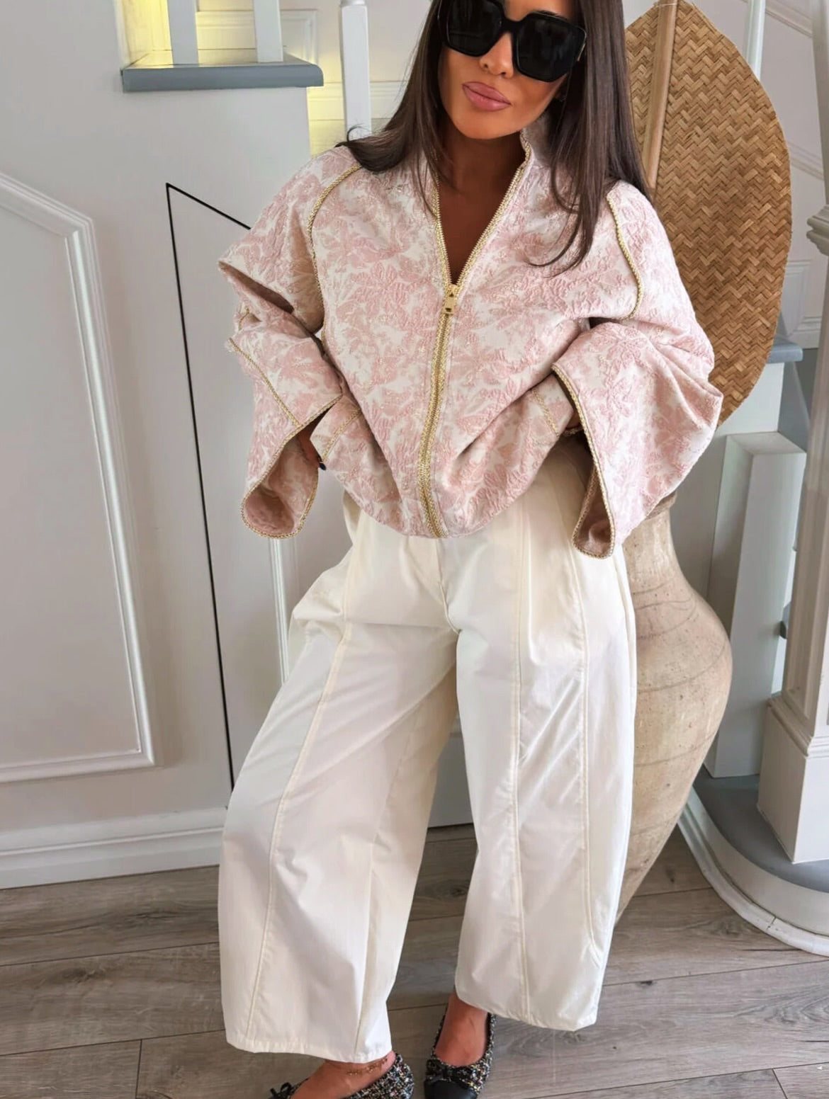.NEW Rosé Jacquard Jacket