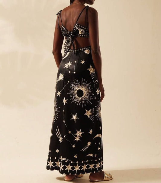 ✨ Stars Black Dress