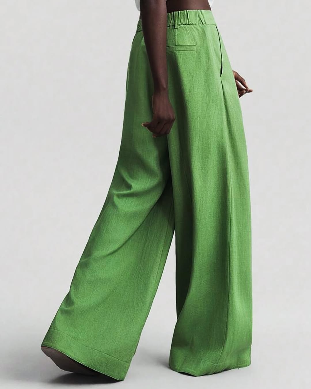 Green Linen Pants