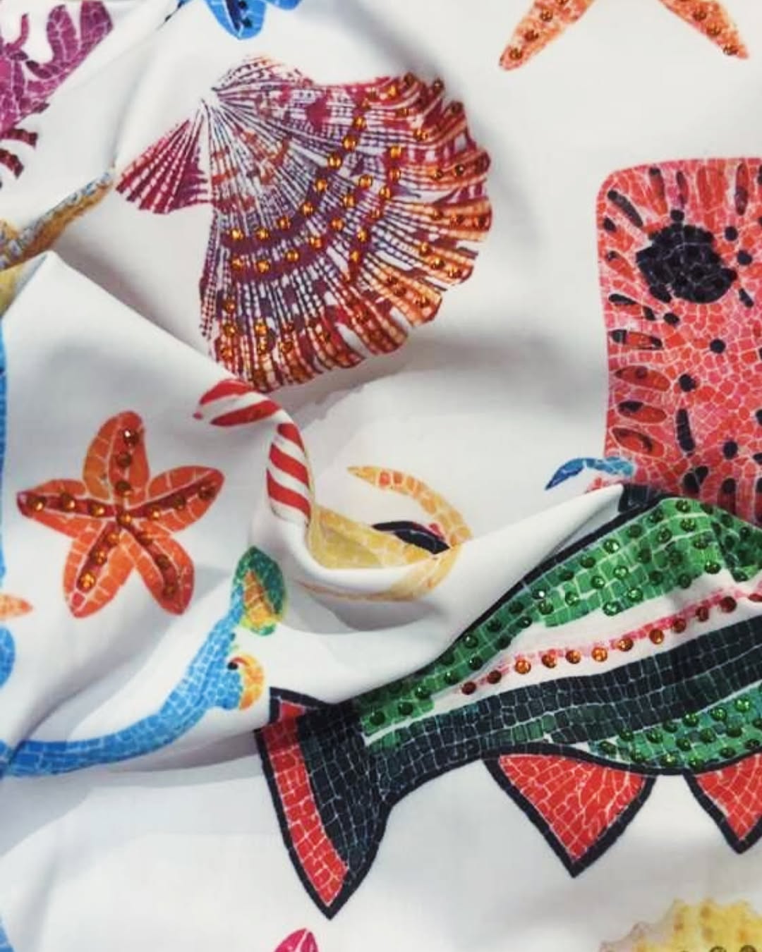 Z👙Rhinestone Printed One-Piece