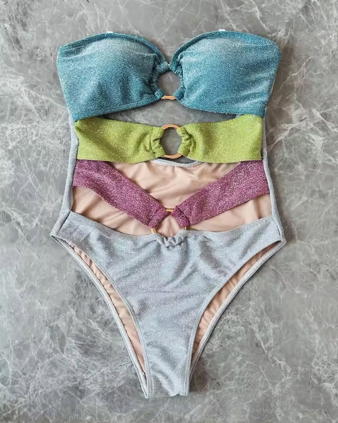 Z👙Glittery One-Piece