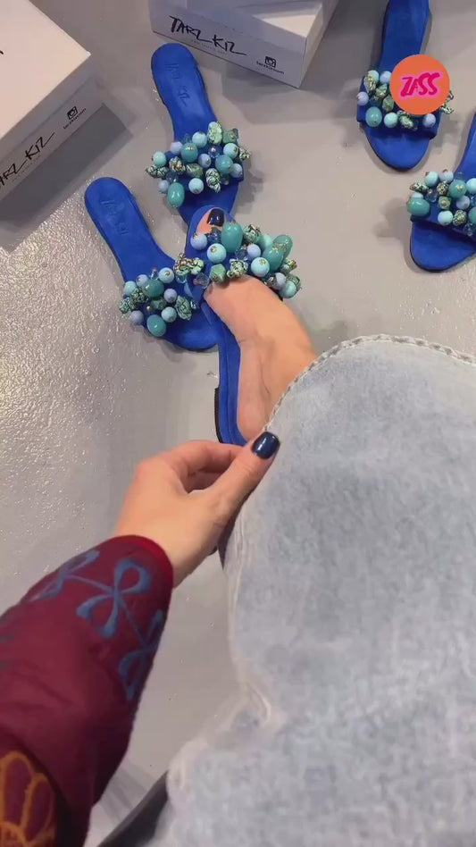 💙100% Leather Slippers