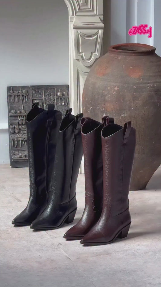 .NEW Genuine Leather Dallas Boots